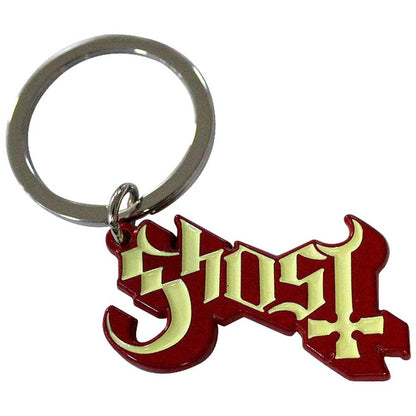 Ghost Band Red Shadow Logo Keychain