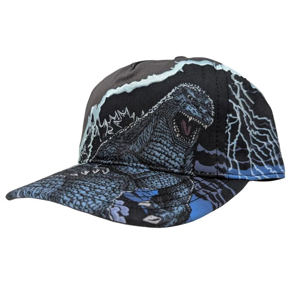 Godzilla Lightning Portrait &amp; Logo Snapback Hat