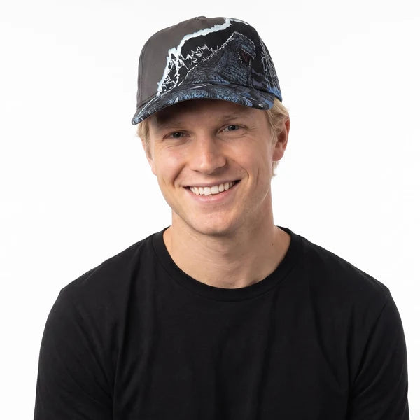 Godzilla Lightning Portrait &amp; Logo Snapback Hat