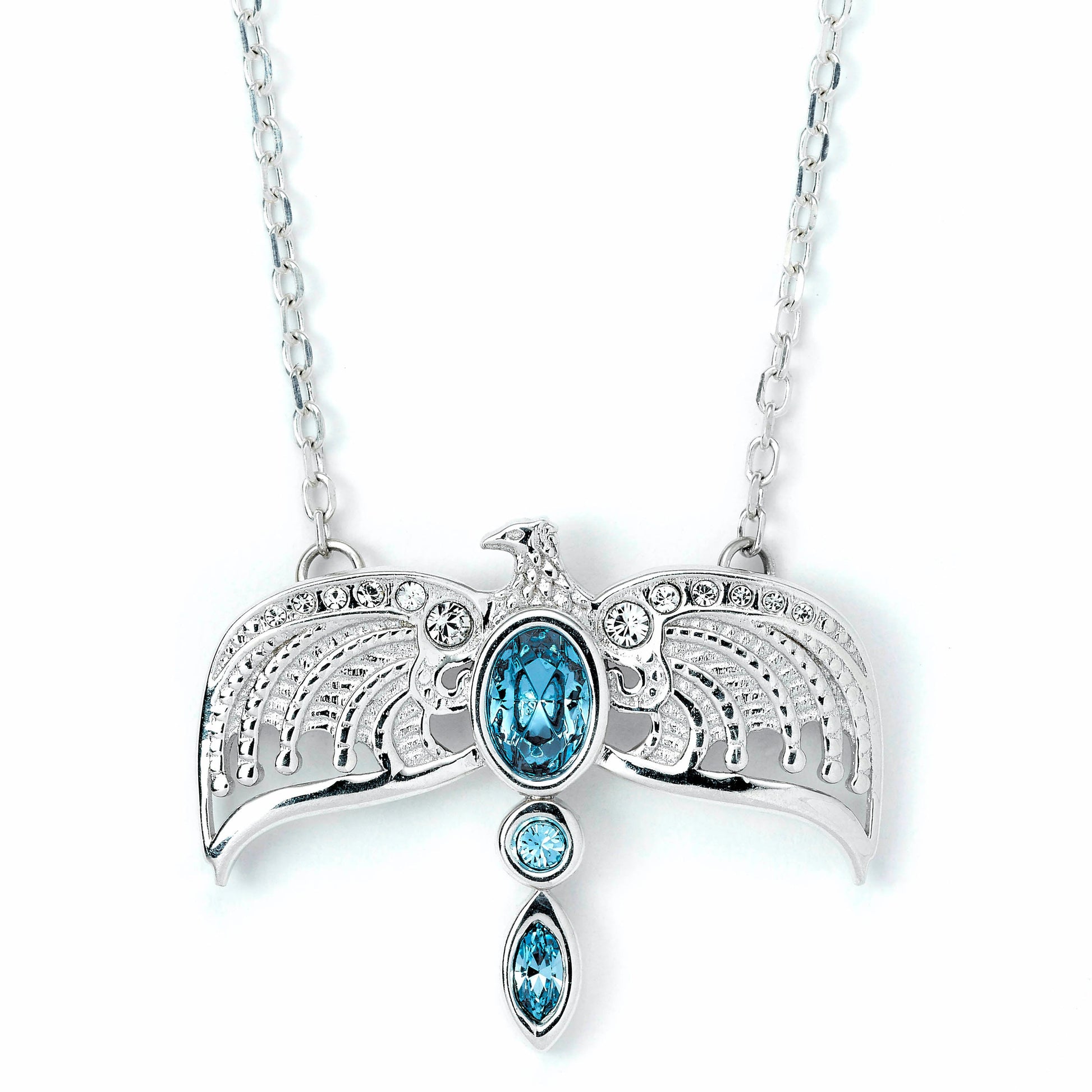 Ravenclaw Diadem (Harry Potter) Crystal Accent Necklace in Sterling Silver