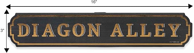 Harry Potter Diagon Alley Sign 16" x 3" Wood Novelty Wall Sign