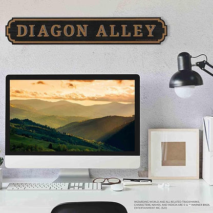 Harry Potter Diagon Alley Sign 16" x 3" Wood Novelty Wall Sign