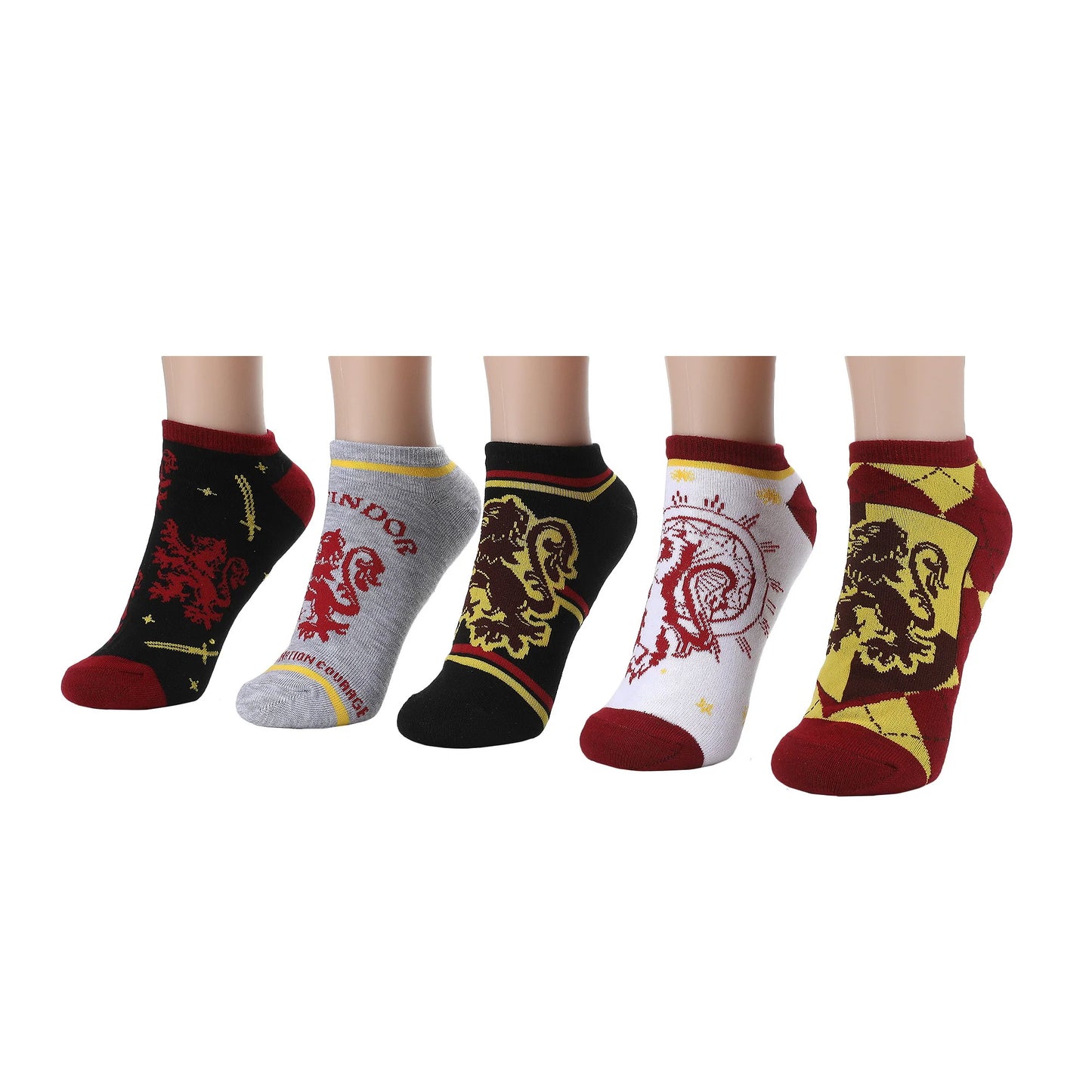 Harry Potter Gryffindor Women's Ankle Socks (Pack of 5)