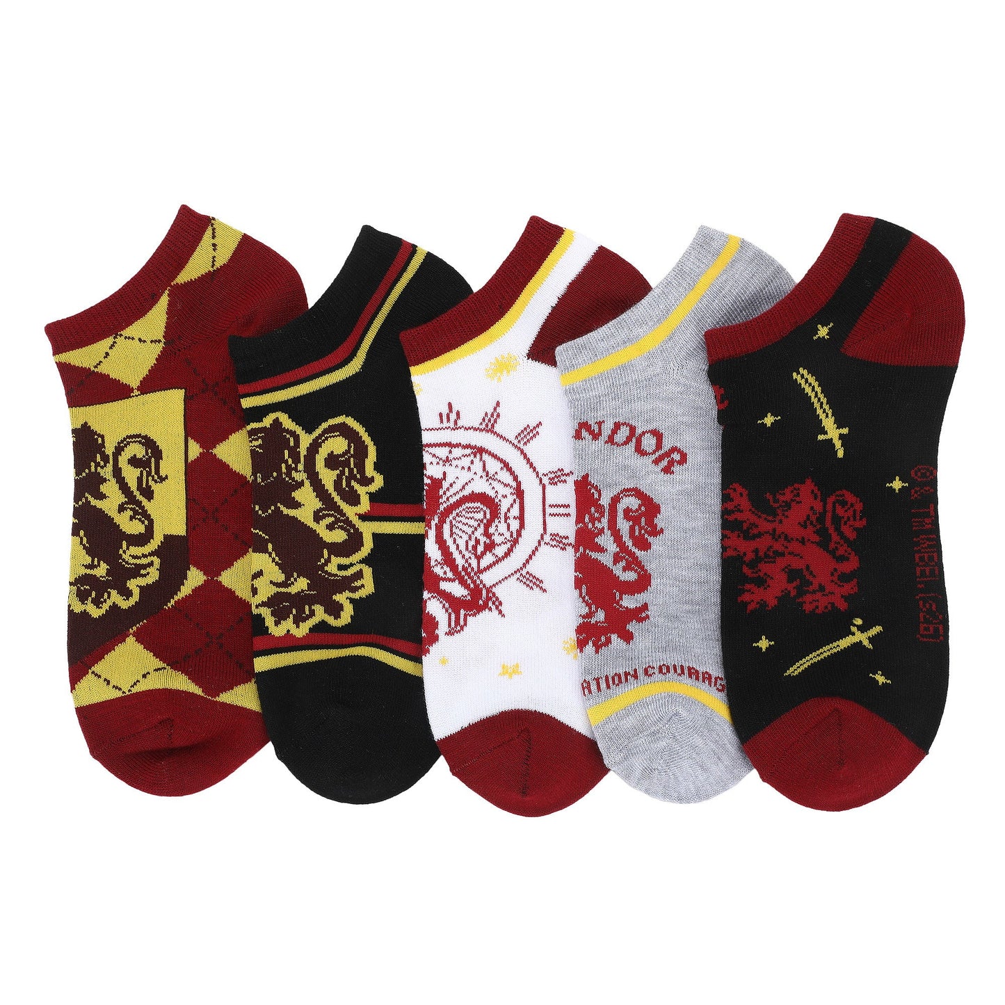 Harry Potter Gryffindor Women's Ankle Socks (Pack of 5)