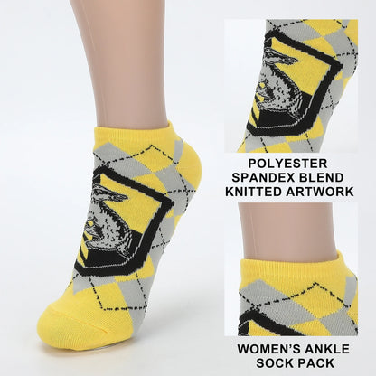 Harry Potter Hufflepuff Women's Ankle Socks (Pack of 5)
