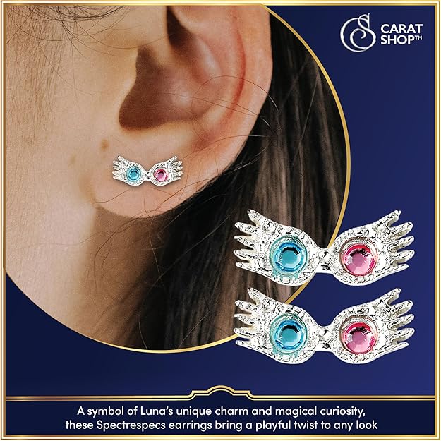 Harry Potter Luna Lovegood Spectrespec Glasses Stud Earrings