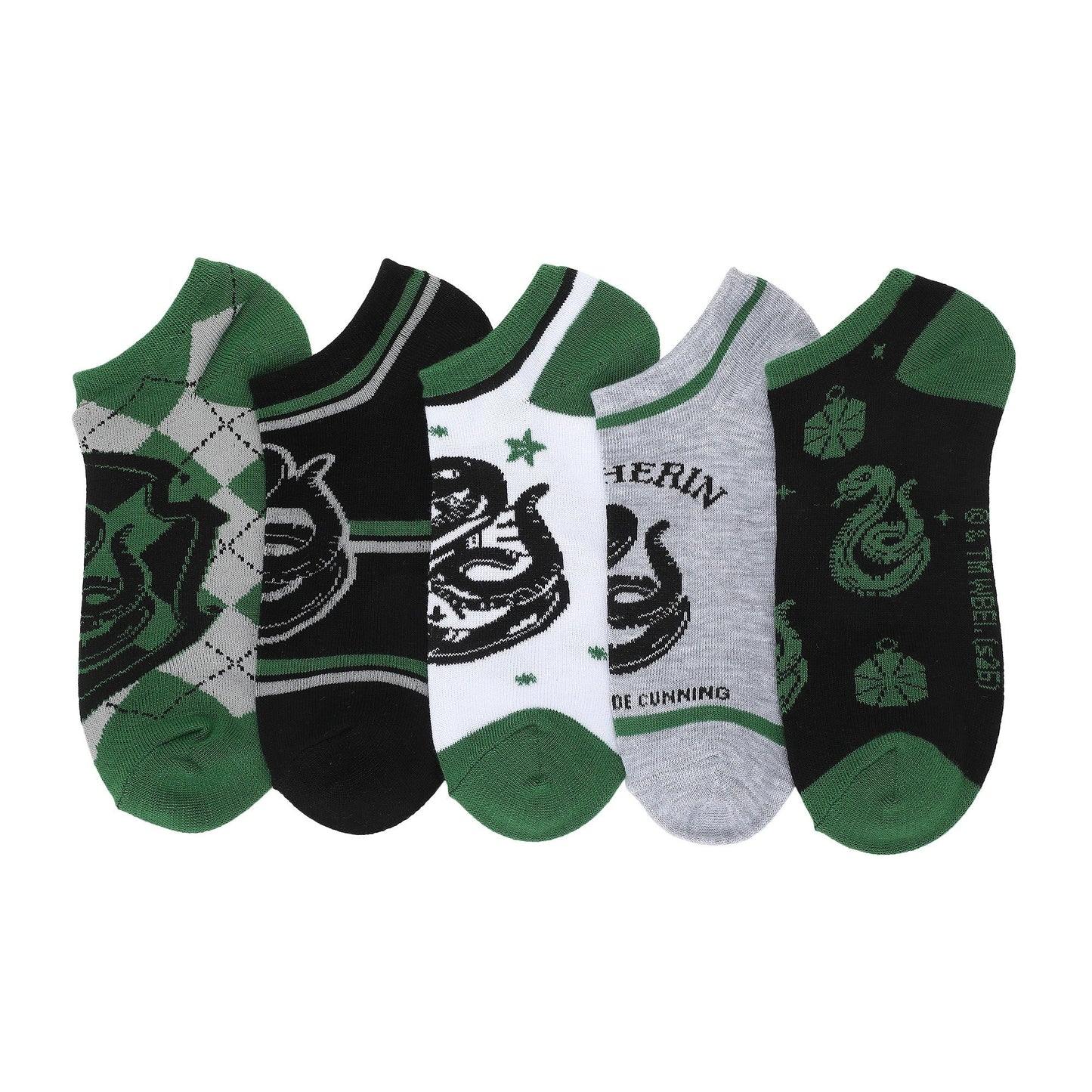 Harry Potter Slytherin Women's Ankle Socks (Pack of 5)