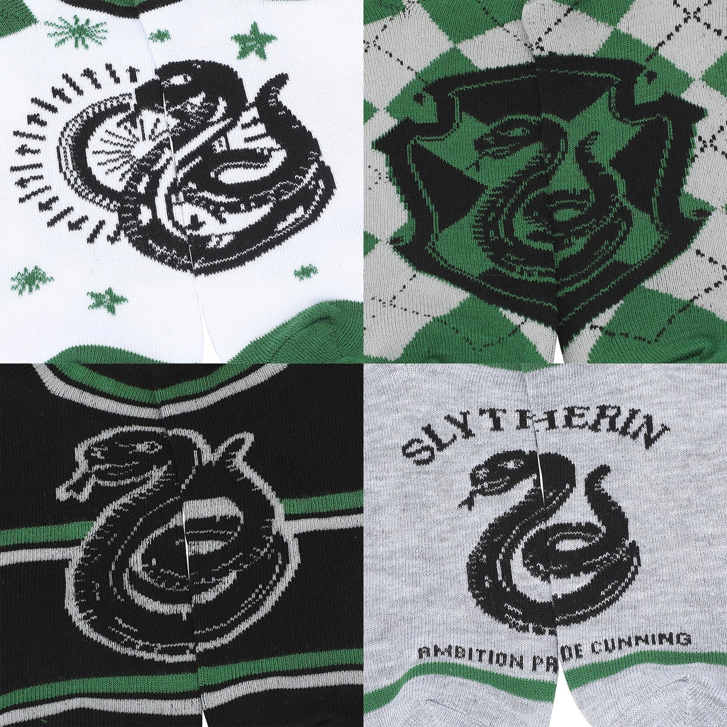 Harry Potter Slytherin Women's Ankle Socks (Pack of 5)