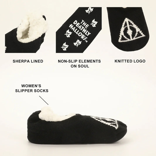 Harry Potter The Deathly Hallows Women's Slipper Sock
