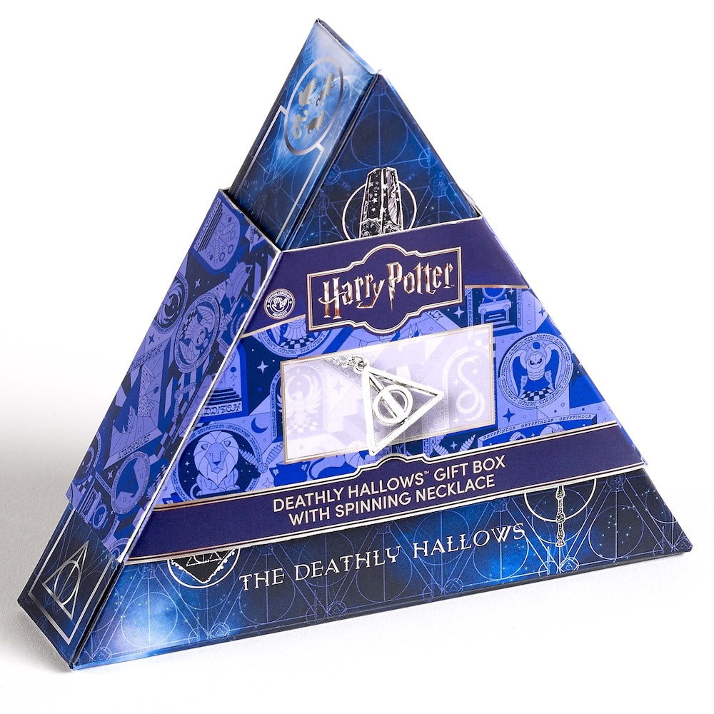 Harry Potter Deathly Hallows Spinning Necklace Gift Box