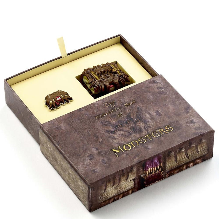 Harry Potter "The Monster Book of Monsters"  Keychain &amp; Pin Boxed Gift Set