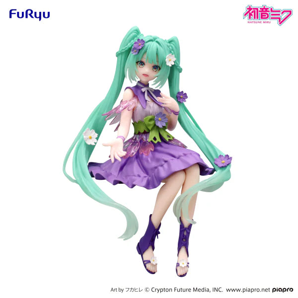 Hatsune Miku Noodle Stopper Figure - Flower Fairy Cosmos Purple Color Ver.