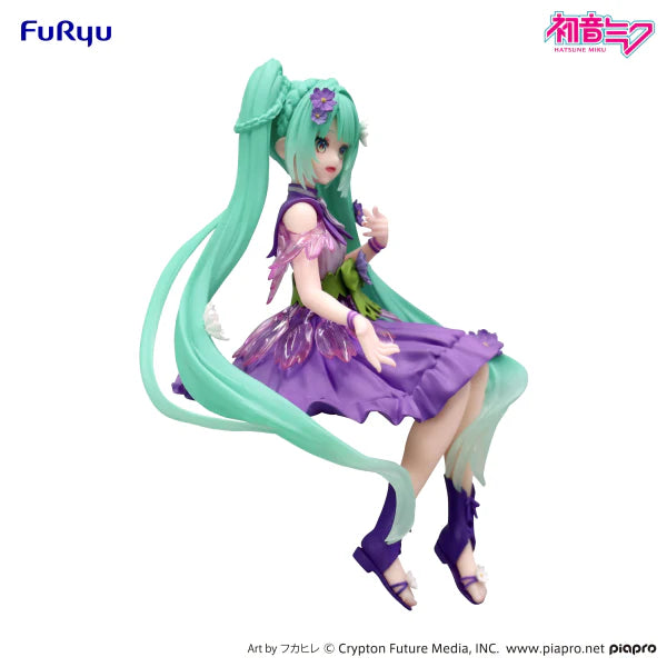 Hatsune Miku Noodle Stopper Figure - Flower Fairy Cosmos Purple Color Ver.