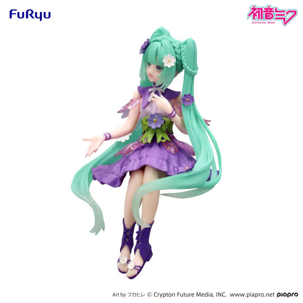 Hatsune Miku Noodle Stopper Figure - Flower Fairy Cosmos Purple Color Ver.
