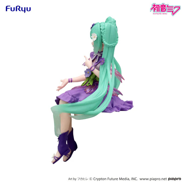 Hatsune Miku Noodle Stopper Figure - Flower Fairy Cosmos Purple Color Ver.