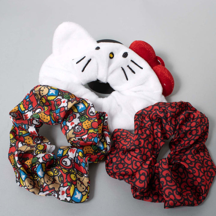 Sanrio Hello Kitty 3 Piece Scrunchie Set