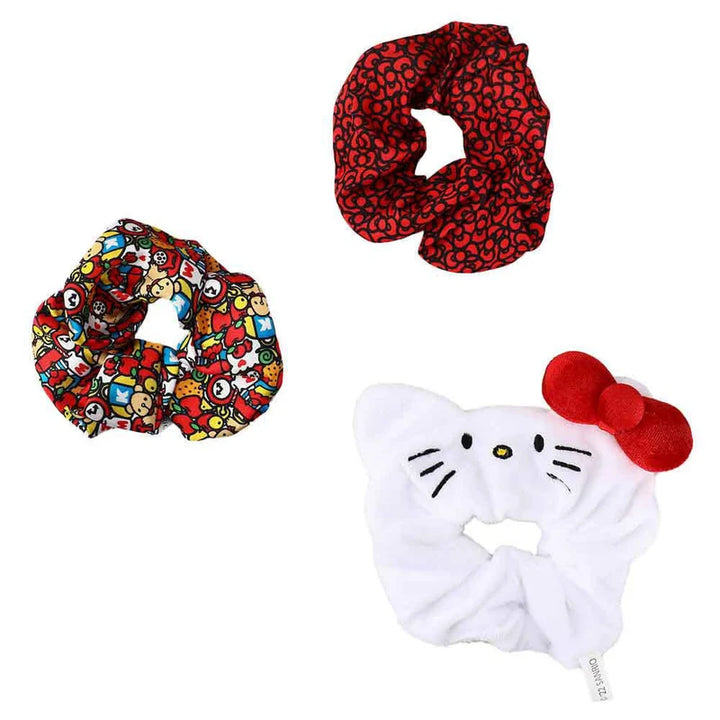 Sanrio Hello Kitty 3 Piece Scrunchie Set