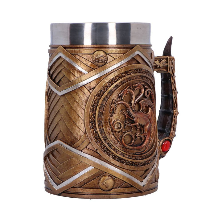 Game of Thrones House of the Dragon Targaryen Crown and Dagger Tankard