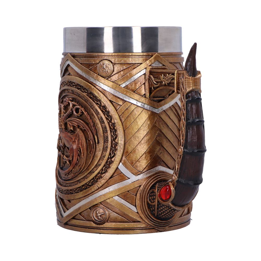 Game of Thrones House of the Dragon Targaryen Crown and Dagger Tankard