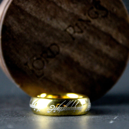 Lord of the Rings The One Ring in Gold Plated Tungsten by Weta Workshop