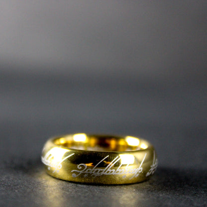 Lord of the Rings The One Ring in Gold Plated Tungsten by Weta Workshop