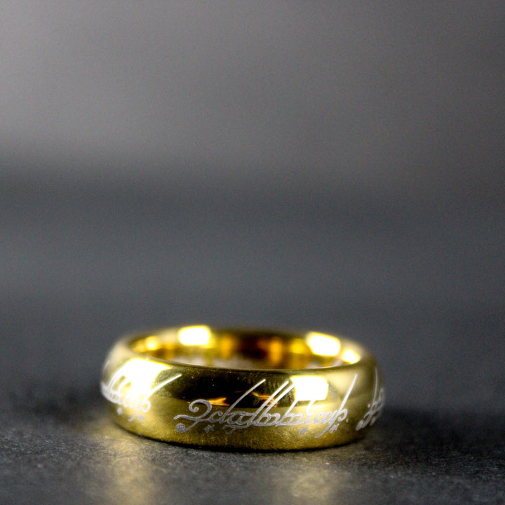 The Lord of the Rings The One Ring in Gold Plated Tungsten by Weta Workshop