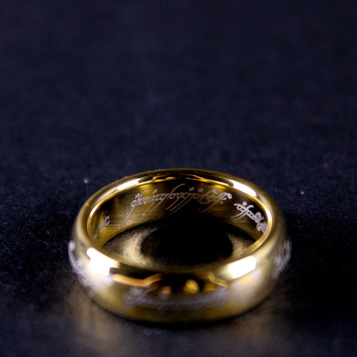 The Lord of the Rings The One Ring in Gold Plated Tungsten by Weta Workshop