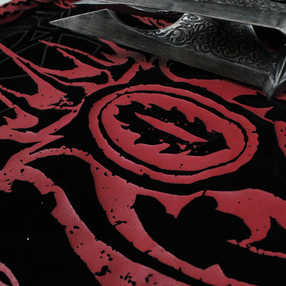 Lord of the Rings Sauron Mace and Banner Replica with One Ring