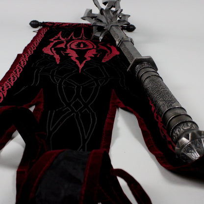 Lord of the Rings Sauron Mace and Banner Replica with One Ring