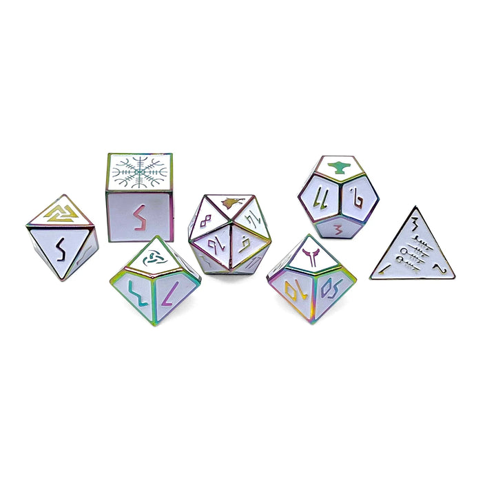 Ice Storm - Norse Themed Metal Dice Set