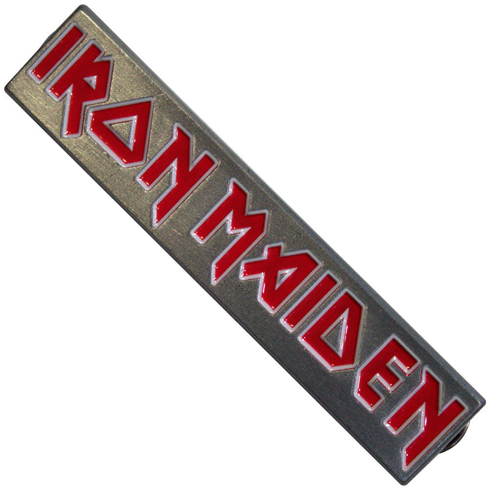 Iron Maiden Band Logo Pewter Pin Badge