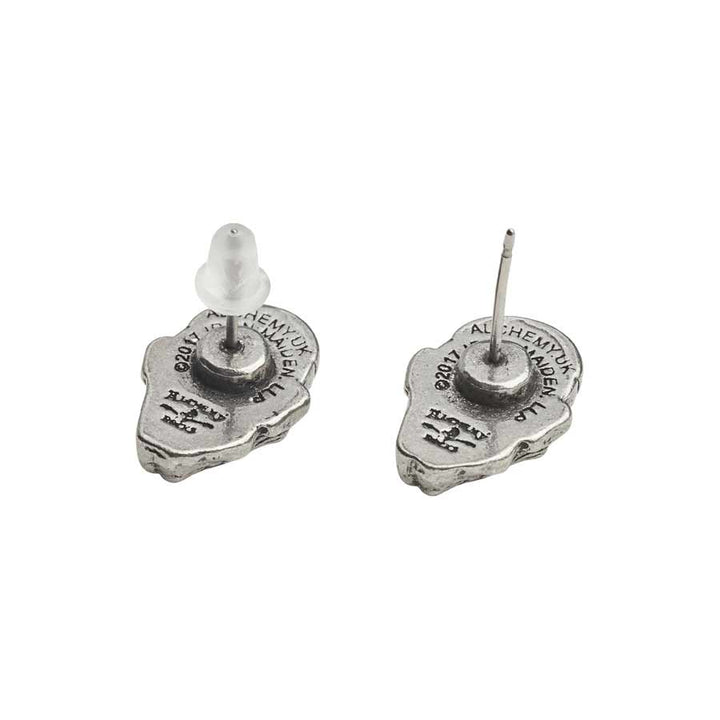 Iron Maiden Eddie Head Stud Earrings