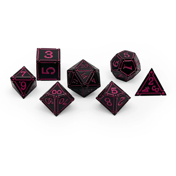 DnD Metal Dice Ironworks - Arcane Eye 7 Piece RPG Set