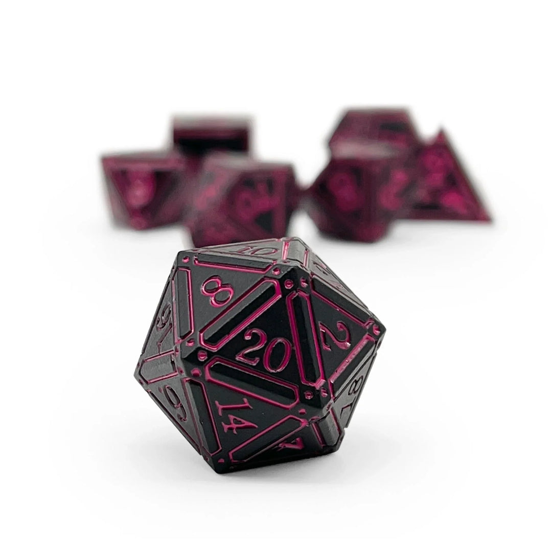 DnD Metal Dice Ironworks - Arcane Eye 7 Piece RPG Set