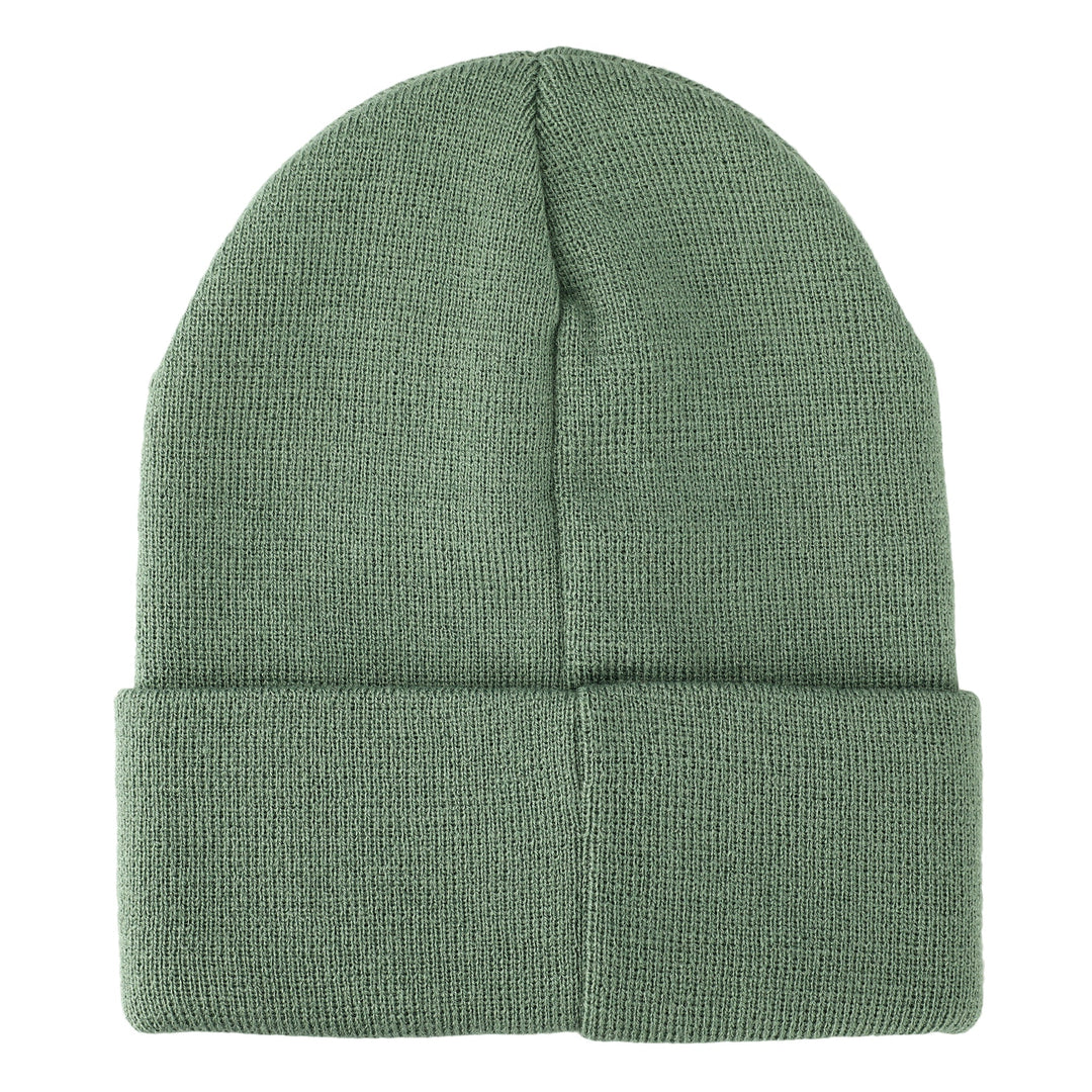 Jurassic Park Ranger Embroidered Logo Green Cuff Knit Beanie Hat
