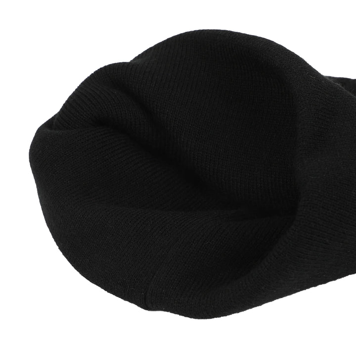 KPop Demon Hunters Huntr/x Black Cuff Knit Beanie Hat