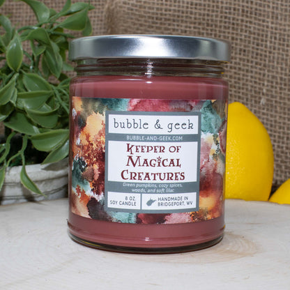 Keeper of Magical Creatures Candle Jar
