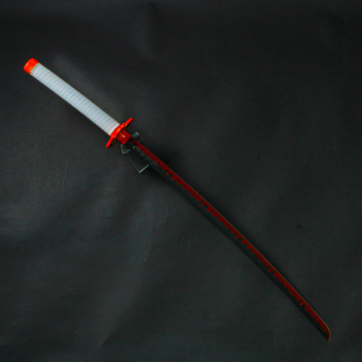 Rengoku Demon Slayer Sword Deluxe Metal Replica Katana
