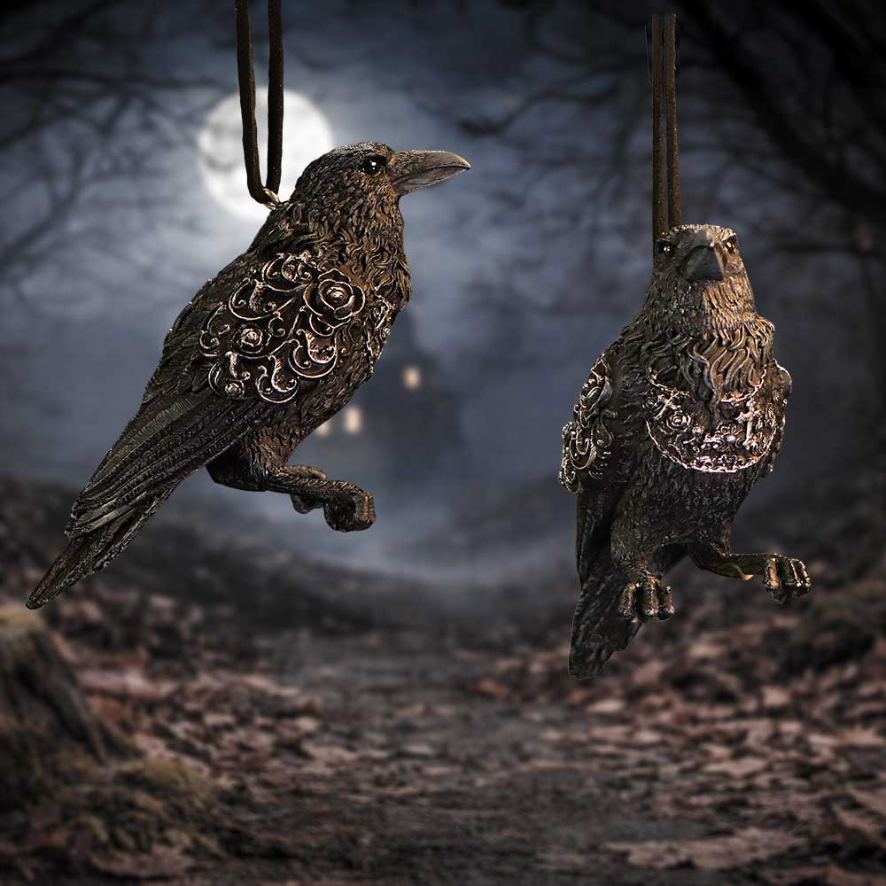 Last Omen Raven Hanging Holiday Ornament