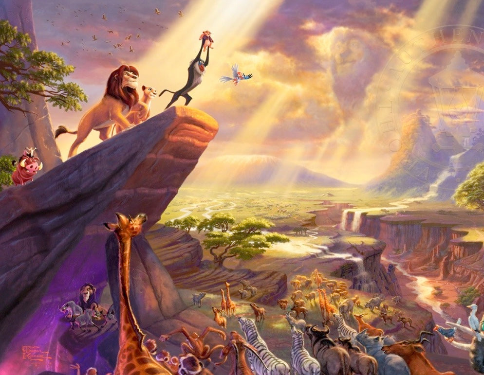 Disney: The Lion King - Thomas Kinkade Framed Art Print