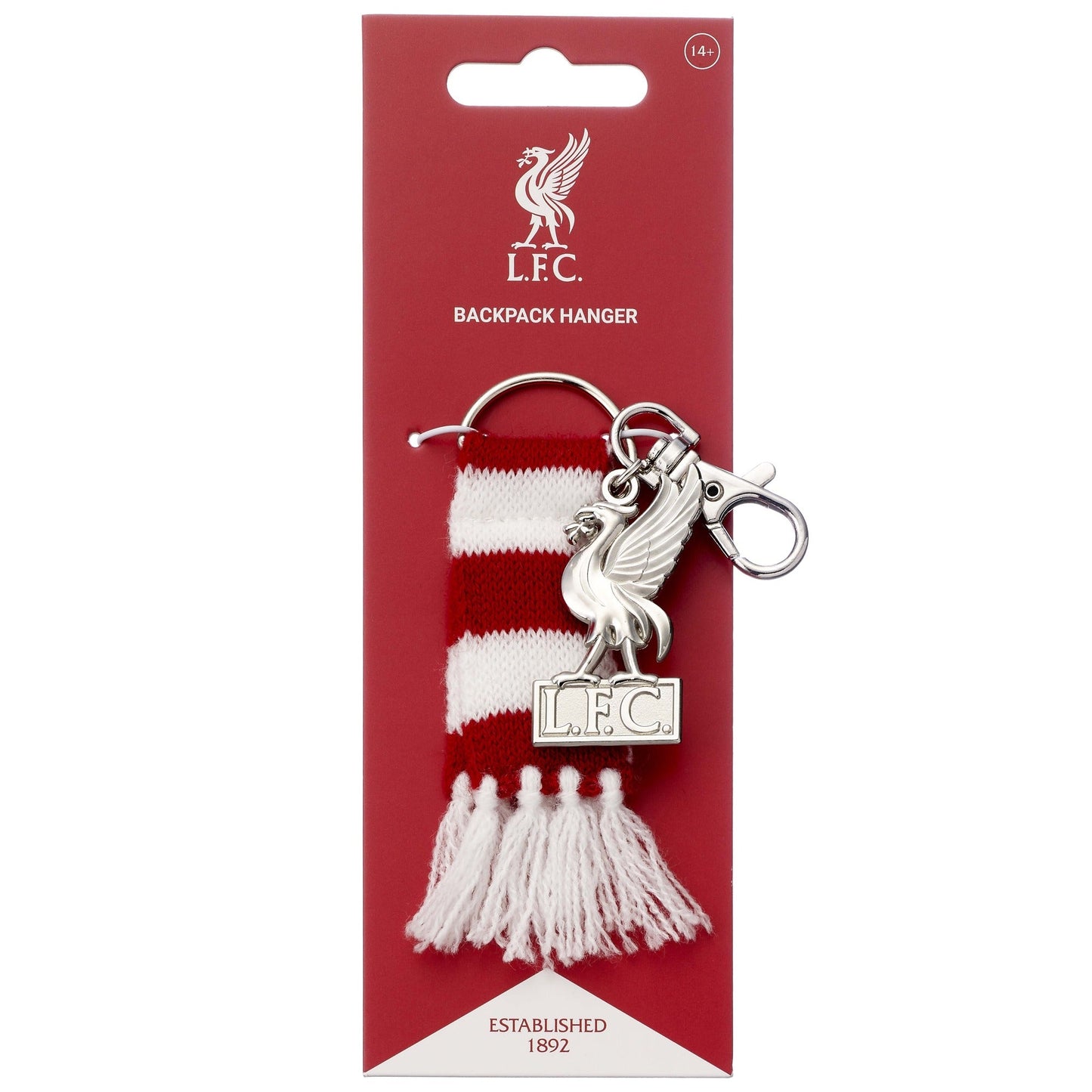 Liverpool Football Club Red Scarf & Liver bird Backpack Hanger