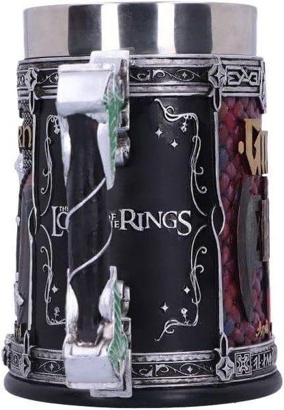 Lord of the Rings The Fellowship Sculpted Stainless Steel Tankard