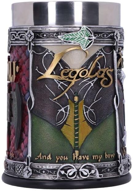 Lord of the Rings The Fellowship Sculpted Stainless Steel Tankard