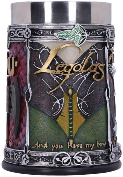 Lord of the Rings The Fellowship Sculpted Stainless Steel Tankard