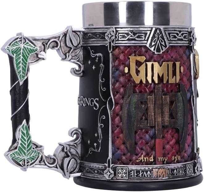 Lord of the Rings The Fellowship Sculpted Stainless Steel Tankard