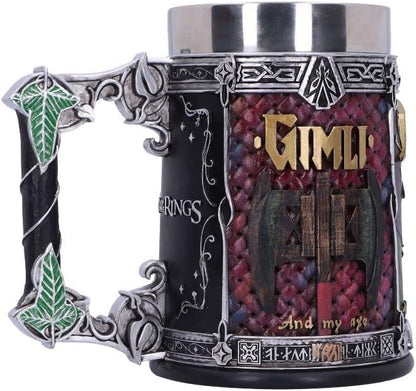 Lord of the Rings The Fellowship Sculpted Stainless Steel Tankard