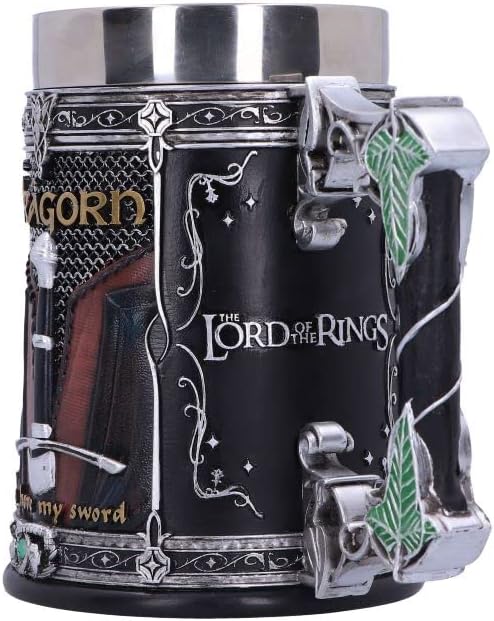 Lord of the Rings The Fellowship Sculpted Stainless Steel Tankard