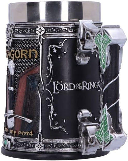 Lord of the Rings The Fellowship Sculpted Stainless Steel Tankard