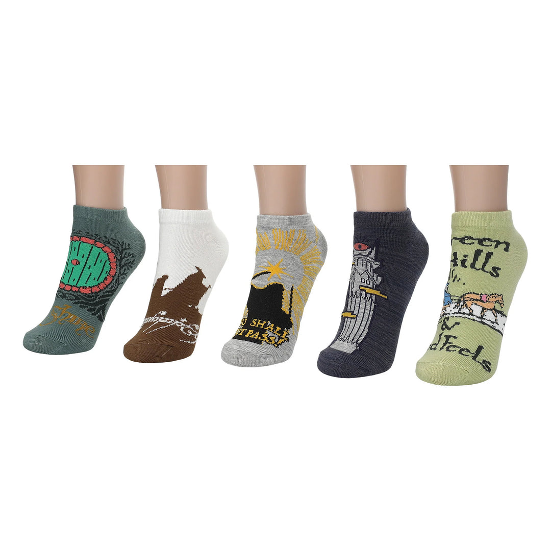 The Lord Of The Rings Character Icon 5 Pack Ankle Socks