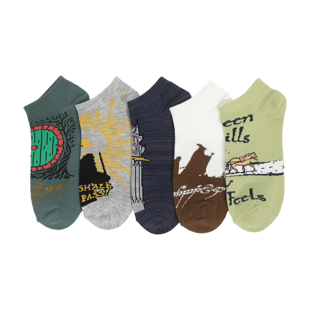 The Lord Of The Rings Character Icon 5 Pack Ankle Socks